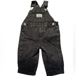 Levi’s Overalls Red Tag Black Wash Babiy 
Size 6 Months